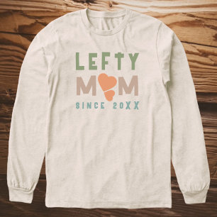 T-shirt En Tri-matière Maman Boho Gauchère Depuis Année Typography Simple