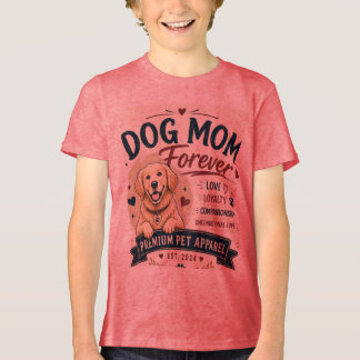 T-shirt En Tri-matière maman chien pour toujours conçoit