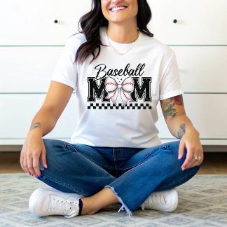 T-shirt En Tri-matière Maman de baseball Retro Mama Coquette Bow