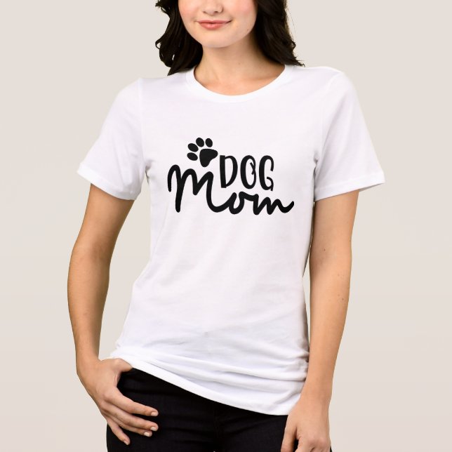 T-shirt En Tri-matière Maman de chien (Recto)