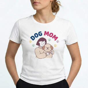 T-shirt En Tri-matière Maman de Chien Amoureuse de Chien Mignonne Femme G