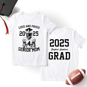 T-shirt En Tri-matière Maman de footballeur fière   Soutien dernière anné