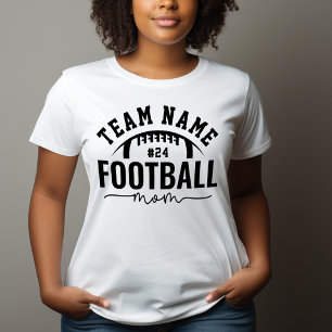 T-shirt En Tri-matière Maman de footballeur Nom d'équipe et numéro person