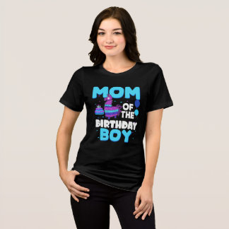 T-shirt En Tri-matière Maman De L'Anniversaire Garçon Llama Maman Et Papa
