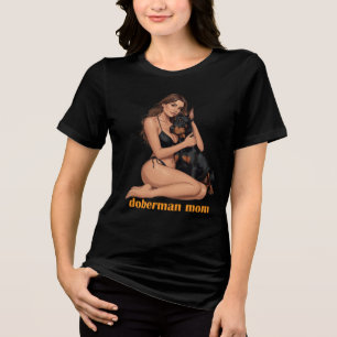 T-shirt En Tri-matière Maman Doberman