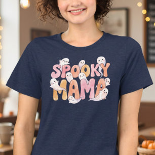 T-shirt En Tri-matière Maman Effrayant Mignon Fantôme Halloween