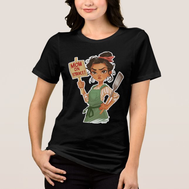 T-shirt En Tri-matière Maman en grève (Recto)