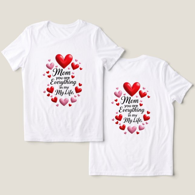 T-shirt En Tri-matière Maman est tout (Design Recto & Verso)