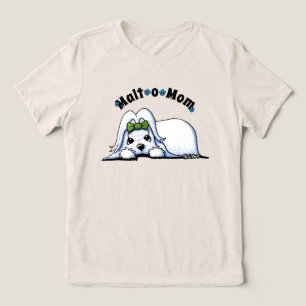 T-shirt En Tri-matière Maman maltaise KiniArt
