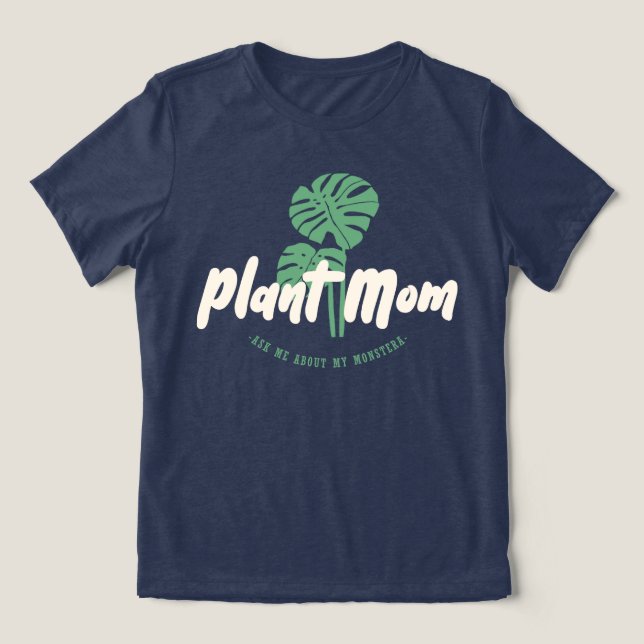 T-shirt En Tri-matière Maman plante - Demandez-moi mon monstère (Design Recto)