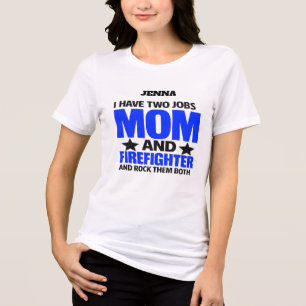 T-shirt En Tri-matière Maman pompier fière