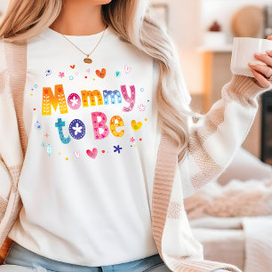 T-shirt En Tri-matière Maman Pour Être Moderne Grossesse Grossesse Typogr