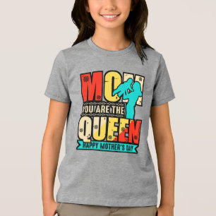 T-shirt En Tri-matière Maman Tu Es La Reine