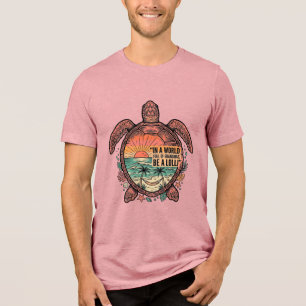 T-shirt En Tri-matière Mamie drôle Turtle Beach Vintage Shirt Design_1