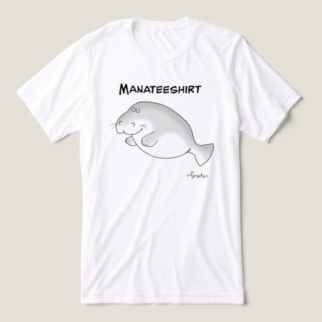 T-shirt En Tri-matière MANATEESHIRT par Sandra Boynton (Design Recto)