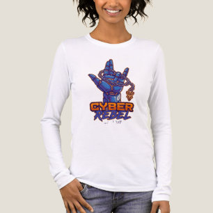 T-shirt En Tri-matière Manche Longue Graphique de Main Robotique Enchaîné