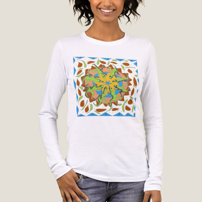 T-shirt En Tri-matière Mandala de lézard (Recto)
