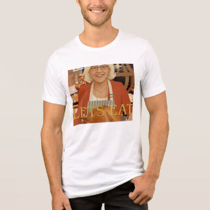 T-shirt En Tri-matière Mangeons la dinde de Thanksgiving - Illustration d