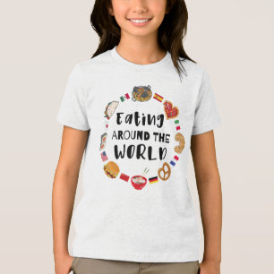 T-shirt En Tri-matière Manger dans le monde entier