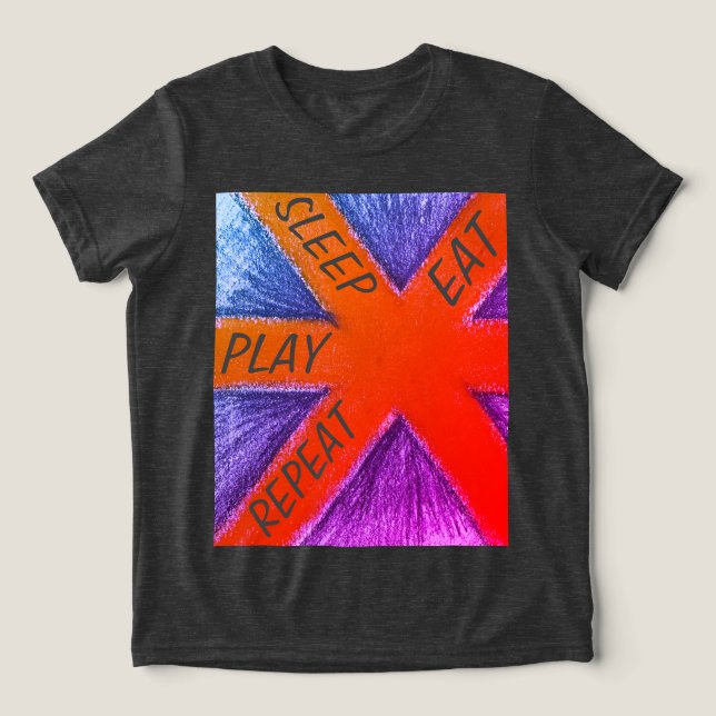 T-shirt En Tri-matière manger dormir (Design Recto)