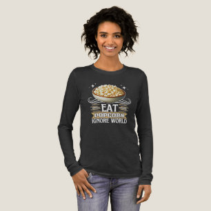 T-shirt En Tri-matière manger du pop-corn ignorer le monde