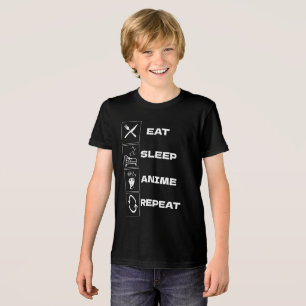 T-shirt En Tri-matière Mangez l'anime de sommeil répéter
