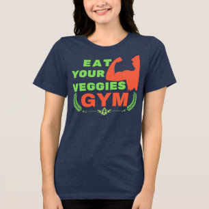 T-shirt En Tri-matière Mangez votre légume vegan entraînement gym motivat