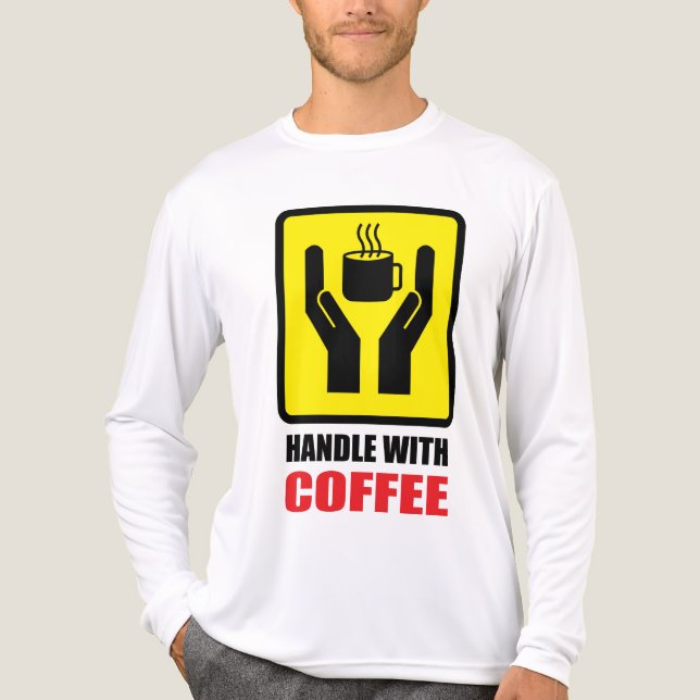 T-shirt En Tri-matière Manipuler avec Café (Recto)