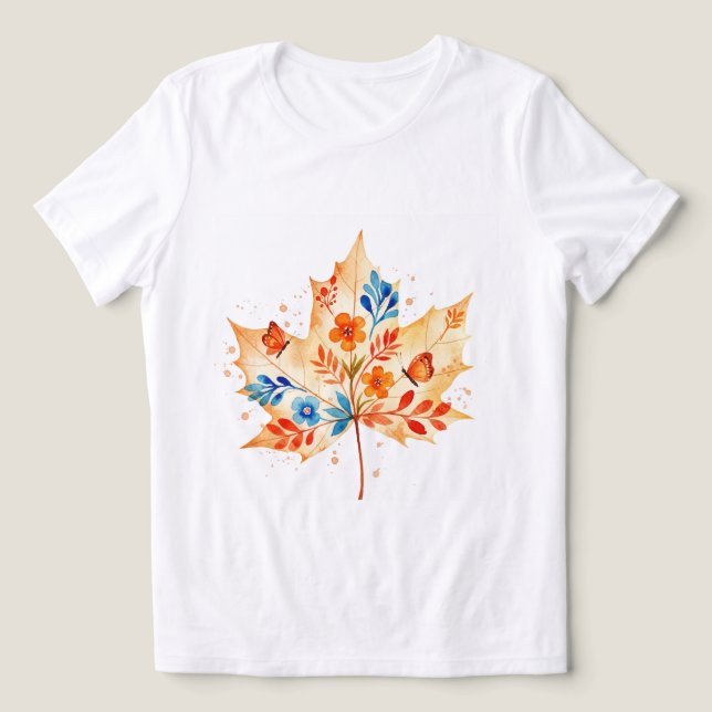 T-shirt En Tri-matière Maple leaf (Design Recto)