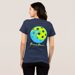 T-shirt En Tri-matière Marchez la vague de pickleball avec paix
