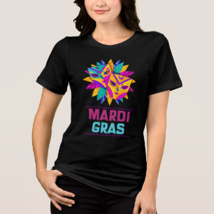 T-shirt En Tri-matière Mardi Gras Masques Fête Chemise