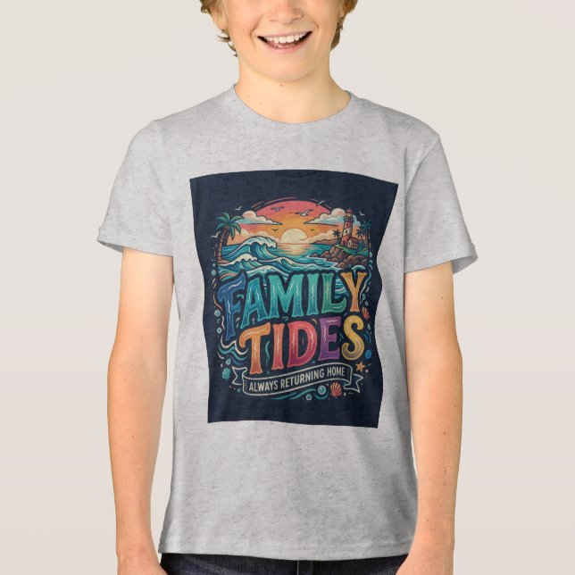 T-shirt En Tri-matière Marées familiales (Recto)
