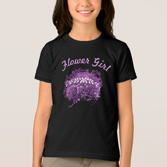 T-shirt En Tri-matière Mariage de feuille d'arbre de coeur violet radiant (Recto)
