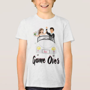 T-shirt En Tri-matière Mariage Jeu Terminé Demande en Mariage Fiançailles