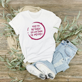 T-shirt En Tri-matière Mariée au thème vin
