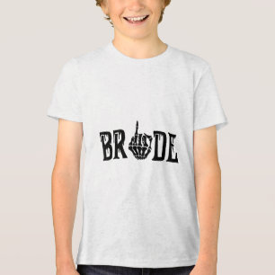 T-shirt En Tri-matière Mariée Groom Skeleton main Halloween Mariage Bache