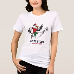 T-shirt En Tri-matière Maroc 2026 Atlas Stork Mascotte de Football – Spor