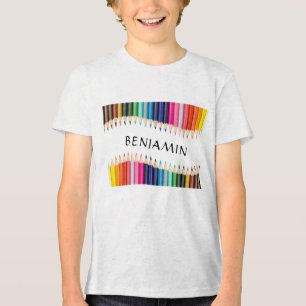 T-shirt En Tri-matière Marqueurs Multicolores Cute Personnalisés