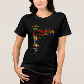 T-shirt En Tri-matière Marrakech Glows – Vibrant Moroccan Art Tee