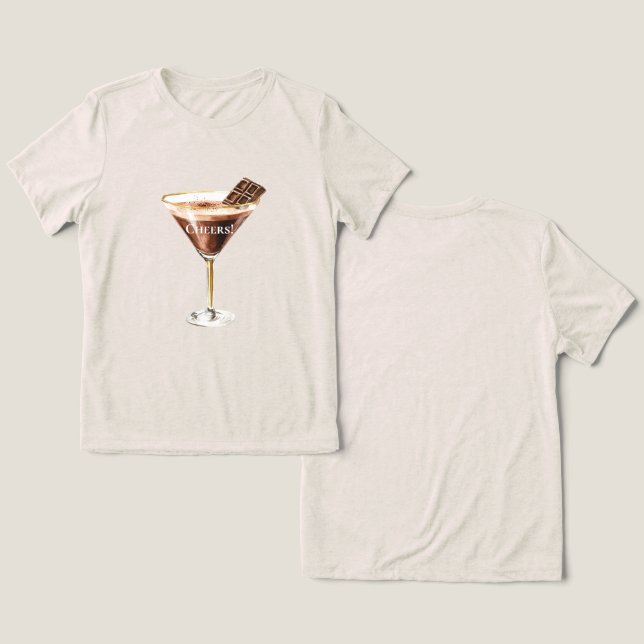 T-shirt En Tri-matière Martini au chocolat (Design Recto & Verso)
