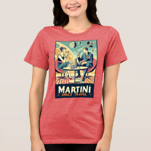 T-shirt En Tri-matière Martini Space Travel Affiches de l'équipage de con