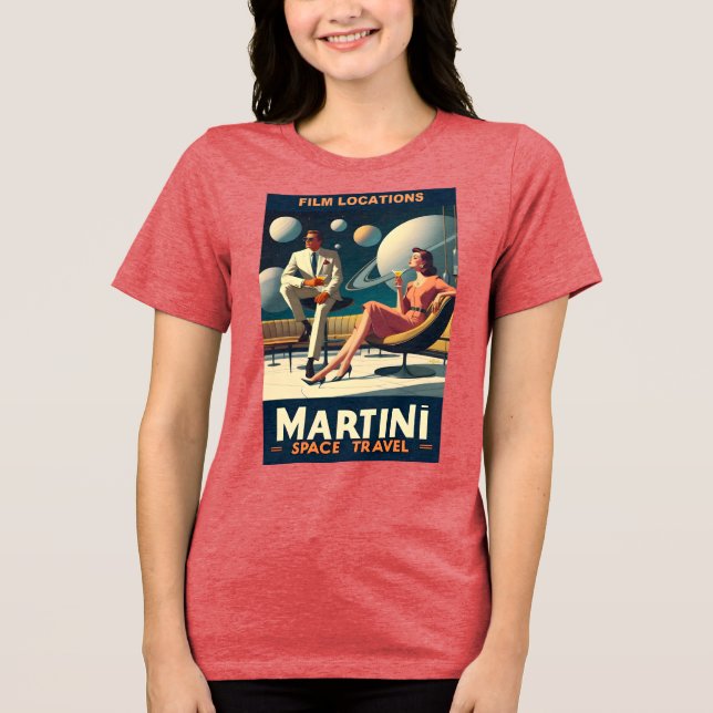 T-shirt En Tri-matière Martini Space Travel Affiches Emplacements du film (Recto)