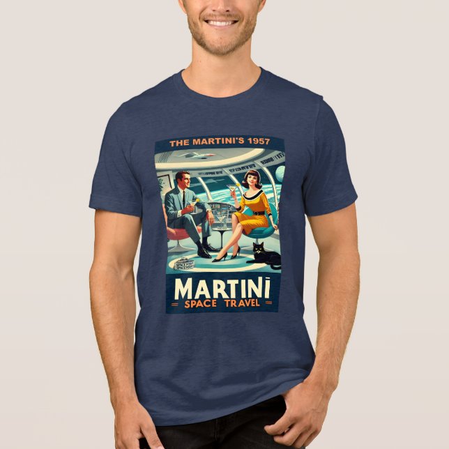 T-shirt En Tri-matière Martini Space Travel Posters The Martini's 1957 (Recto)