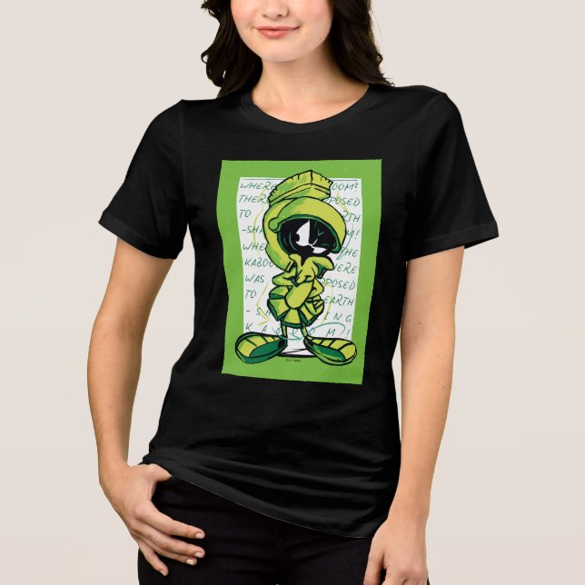 T-shirt En Tri-matière MARVIN THE MARTIAN™ - Croquis (Recto)