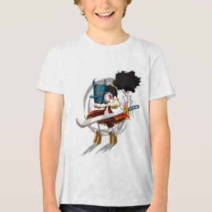 T-shirt En Tri-matière Masque de démon Chibi de guerrier samouraï