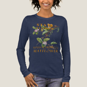 T-shirt En Tri-matière Massachusetts Territoire Fleur Le Mayflower