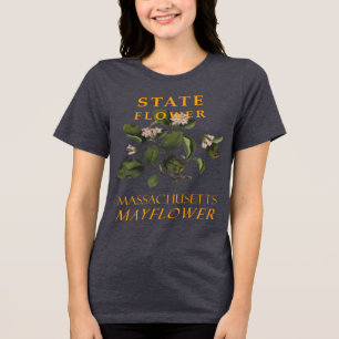T-shirt En Tri-matière Massachusetts Territoire Fleur Le Mayflower