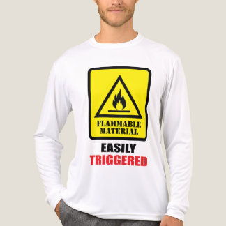 T-shirt En Tri-matière Matériau inflammable - Facilement déclenché