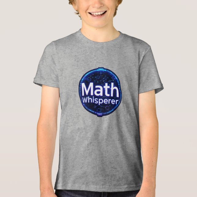 T-shirt En Tri-matière Math Enseignant Math Whisperer (Recto)