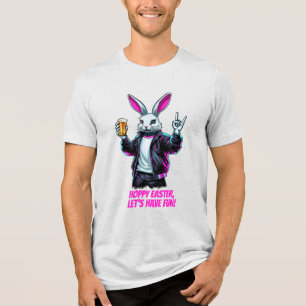 T-shirt En Tri-matière Mauvais Lapin De Pâques ! Pâques chanceuses, amuso